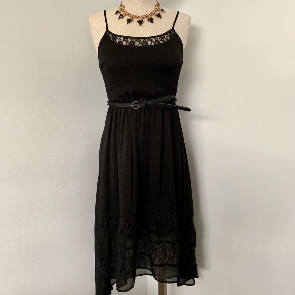 Mudd black high low dress